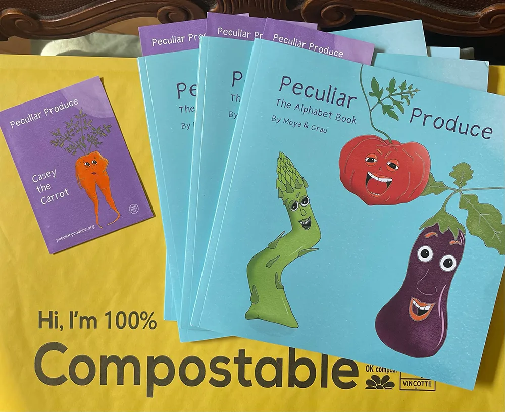 peculiar produce package books and seeds